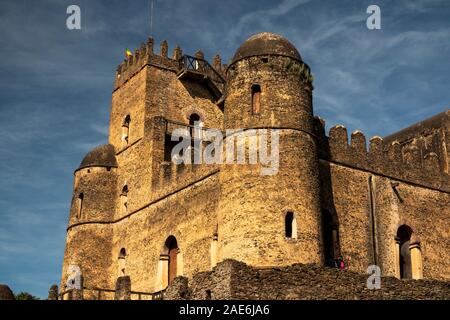 L'Éthiopie, région d'Amhara, Gondar, Fasil Ghebbi, historique royal composé, Château de Fasilidas Banque D'Images