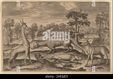 Animalium Quadrupedum Adriaen Collaert, Animalium Quadrupedum Banque D'Images