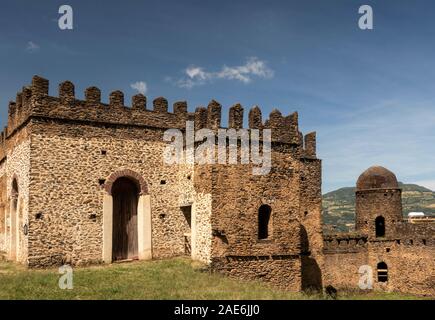 L'Éthiopie, région d'Amhara, Gondar, Fasil Ghebbi, l'Atse Bakaffa's Castle Banque D'Images