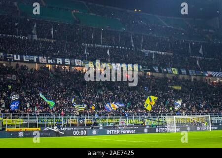 Milano, Italie. 6e Dec 2019. internazionaleduring fc fans vs Inter Roma, Serie A soccer italien Championnat Hommes à Milan, Italie, le 06 décembre 2019 - LPS/Fabrizio x-man Crédit : Fabrizio Carabelli/LPS/ZUMA/Alamy Fil Live News Banque D'Images