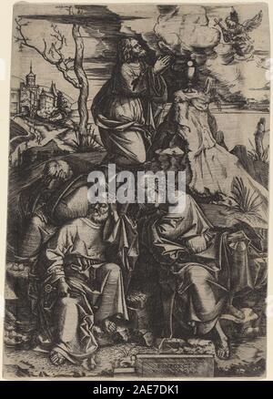 L'agonie dans le jardin ; c. 1506/1507 Benedetto Montagna, l'agonie dans le jardin, c 1506-1507 Banque D'Images