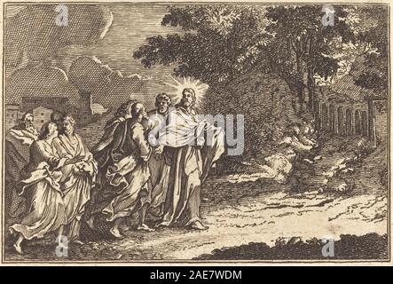 Le Christ arrive sur le Mont des Oliviers après Sébastien Le Clerc, j'ai Christ arrive sur le Mont des Oliviers Banque D'Images
