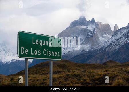 Aigle de Bonelli debout dans nid construit sur une saillie rocheuse sur la Sierra Crestallina, Andalousie, Espagne Banque D'Images