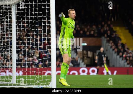 Craven Cottage, Londres, Royaume-Uni. 7 Décembre, 2019. Marek Rodák de Fulham pendant le match de championnat EFL Sky Bet entre Fulham et Bristol City at Craven Cottage, à Londres. Photo par Salvio Calabrese. Usage éditorial uniquement, licence requise pour un usage commercial. Aucune utilisation de pari, de jeux ou d'un seul club/ligue/dvd publications. Credit : UK Sports Photos Ltd/Alamy Live News Banque D'Images