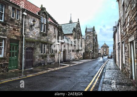 Villes écossaises, des paysages, des rues, de l'automne voyage à travers l'Écosse, Royaume-Uni. St Andrews, Edimbourg, Aberdeen, Culross. Banque D'Images