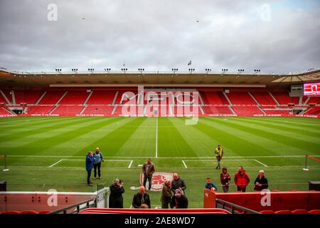 7 décembre 2019, Stade Riverside, Middlesbrough, Angleterre ; Sky Bet Championship, Middlesbrough v Charlton Athletic : stade Riverside prête à accueillir Charlton Crédit : Craig Milner/News Images Banque D'Images