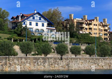 Hôtels particuliers à Getxo,Bilbao Ville, Province de Biscaye, Espagne Banque D'Images