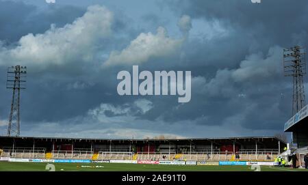 17 mars 2012. Ligue 2 - football npower Hereford United vs Southend United. Hereford United's Edgar street la masse. Photographe : Paul Roberts/OneUpTop/Alamy. Banque D'Images