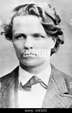August Strindberg, Johan August Strindberg (1849 - 1912) Swedish dramaturge, romancier, poète, essayiste et peintre. Banque D'Images