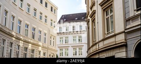 Façades et styles architecturaux de bâtiments de Neustadt Hambourg Allemagne Banque D'Images