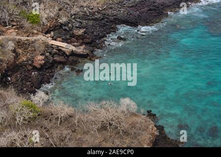 Belle Tijeretas Bay, Ile San Cristobal, îles Galapagos, Equateur Banque D'Images