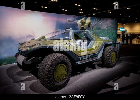 Un warthog de Halo Outpost Banque D'Images