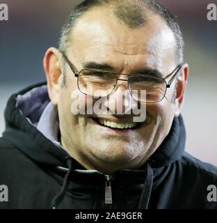 07.12.2019 Leicester, Angleterre. Rugby Union. Calvisano's DoR MASSIMO BRUNELLO au cours de l'European Challenge Cup round 3 match joué entre Leicester Tigers et Rugby Calvisano au Welford Road Stadium, Leicester. © Phil Hutchinson/Alamy Live News Banque D'Images