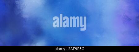 Bleu royal, bleu ciel et bleu fleur de maïs peint couleur arrière plan de la bannière. peinture diffuse peut être utilisé comme élément d'arrière-plan, de texture ou de papier peint. Banque D'Images
