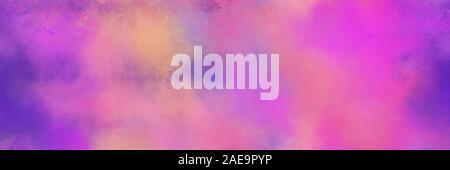 Diffuser la bannière peint texture background avec orchidée, violette et modérée burly wood couleur. peut être utilisé comme élément d'arrière-plan, de texture ou de papier peint. Banque D'Images