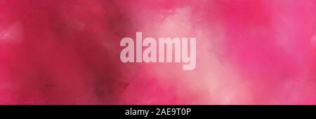 Bannière peinte diffuse avec texture background rose pastel, modérée et magenta violet pâle couleur rouge. peut être utilisé comme élément de fond, texture ou Banque D'Images