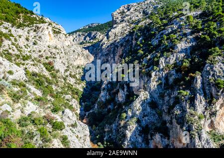 Le monastère grec-orthodoxe de Moni Theotokou Kimiseos Kliston ou l'hypothèse du monastère Vierge Marie et de la région de l'Attique, Acharnes Banque D'Images