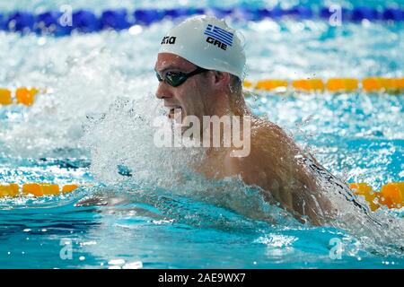 Andreas Vazaios (GRE) pendant l'LEN Petit cours de natation le 7 décembre 2019. En 2019 Tollcross Stadium à Glasgow (Royaume-Uni) Photo : Soenar Chamid/SCS/AFLO (Hollande) Banque D'Images