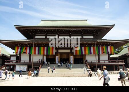 Narita, Japon - 3 mai 2019 Grande salle principale est l'immeuble en Naritasan shinshoji temple. Ce temple est l'endroit célèbre au Japon. Banque D'Images