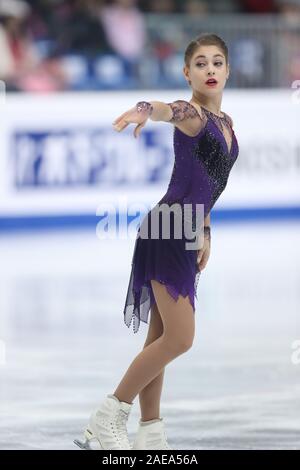 Turin, Italie. 7 Décembre, 2019. Alena Kostornaia de Russie fait concurrence au cours de la féministe de patinage libre à l'ISU Grand Prix of Figure Skating Final 2019 à Turin, Italie, 7 décembre 2019. Credit : Cheng Tingting/Xinhua/Alamy Live News Banque D'Images