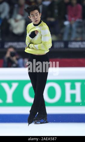 Turin, Italie. 7 Décembre, 2019. Nathan Chen de l'United States livre concurrence au cours de la Men's de patinage libre à l'ISU Grand Prix of Figure Skating Final 2019 à Turin, Italie, 7 décembre 2019. Credit : Cheng Tingting/Xinhua/Alamy Live News Banque D'Images