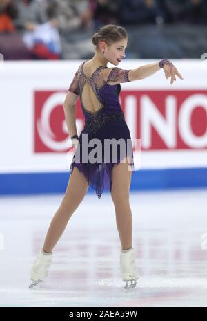 Turin, Italie. 7 Décembre, 2019. Alena Kostornaia de Russie fait concurrence au cours de la féministe de patinage libre à l'ISU Grand Prix of Figure Skating Final 2019 à Turin, Italie, 7 décembre 2019. Credit : Cheng Tingting/Xinhua/Alamy Live News Banque D'Images