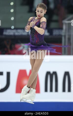 Turin, Italie. 7 Décembre, 2019. Alena Kostornaia de Russie fait concurrence au cours de la féministe de patinage libre à l'ISU Grand Prix of Figure Skating Final 2019 à Turin, Italie, 7 décembre 2019. Credit : Cheng Tingting/Xinhua/Alamy Live News Banque D'Images