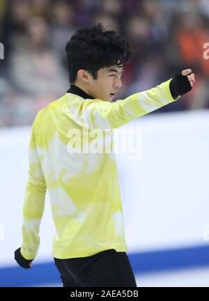 Turin, Italie. 7 Décembre, 2019. Nathan Chen de l'United States livre concurrence au cours de la Men's de patinage libre à l'ISU Grand Prix of Figure Skating Final 2019 à Turin, Italie, 7 décembre 2019. Credit : Cheng Tingting/Xinhua/Alamy Live News Banque D'Images