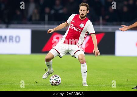 AMSTERDAM , 06-12-2019 , JohanCruyff Arena , de l'Eredivisie néerlandaise Football la saison 2019 / 2020 . Daley Blind lors du match Ajax - Willem II Banque D'Images