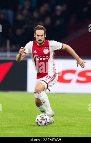 AMSTERDAM , 06-12-2019 , JohanCruyff Arena , de l'Eredivisie néerlandaise Football la saison 2019 / 2020 . Daley Blind lors du match Ajax - Willem II Banque D'Images