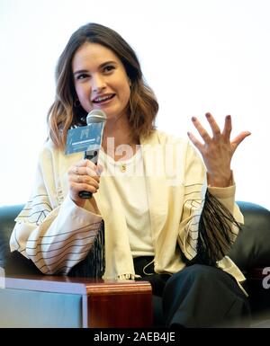 Macao, Chine. Le 08 mai 2019. La 4e International Film Festival et Prix 2019 Macao (IFFAM) Jour 4. Masterclass avec l'actrice britannique James Lily. Credit : HKPhotoNews/Alamy Live News Banque D'Images