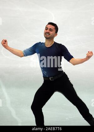 Turin, Italie. 07Th Dec 2019. Kevin aymoz (senior Hommes - France) au cours de ISU Grand Prix of Figure Skating - Senior - Jour 3, les sports de glace à Turin, Italie, 07 Décembre 2019 : Crédit Photo Agency indépendante/Alamy Live News Banque D'Images