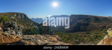 Le sentier de randonnée Leopard dans le blyde river canyon, Mpumalanga, Afrique du Sud Banque D'Images