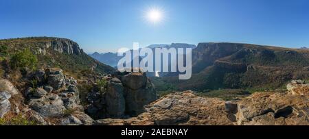 Le sentier de randonnée Leopard dans le blyde river canyon, Mpumalanga, Afrique du Sud Banque D'Images