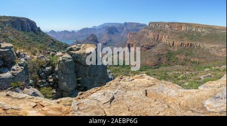 Le sentier de randonnée Leopard dans le blyde river canyon, Mpumalanga, Afrique du Sud Banque D'Images