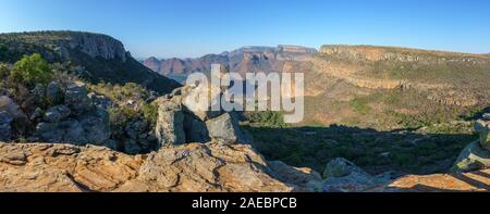 Le sentier de randonnée Leopard dans le blyde river canyon, Mpumalanga, Afrique du Sud Banque D'Images