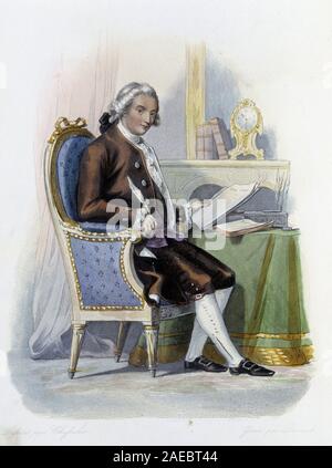 Jean Baptiste Louis Gresset (1709-1777)à Ed. Mennechet, "Le Plutarque francais', 1844-1847 Banque D'Images