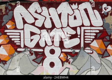 26 janvier 2013 - Championnat de Football nPower - Bristol City Vs. Ipswich Town - Une peinture murale sur le mur qui entoure la ville de Bristol's Ashton Gate Stadium - Photo : Paul Roberts /Oneuptop/Alamy. Banque D'Images