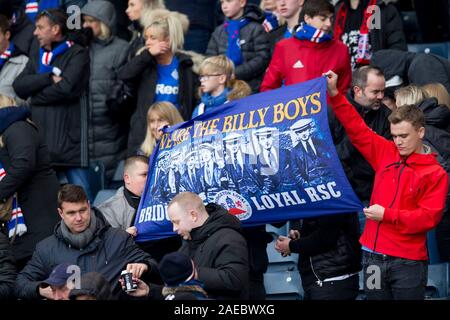 Hampden Park, Glasgow, Royaume-Uni. 8e déc, 2019. Finale de Coupe de Ligue de football écossais, Celtic et Rangers Rangers ; fans - usage éditorial : Action Crédit Plus Sport/Alamy Live News Banque D'Images