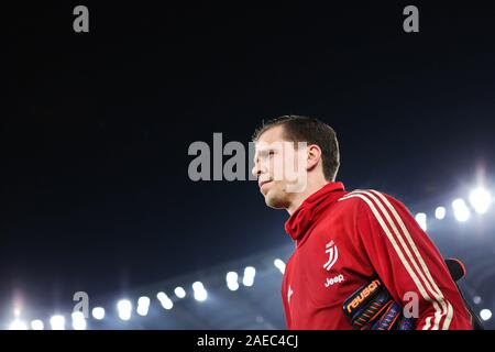 Wojciech Szczesny de la Juventus, à la fin de l'échauffement avant le championnat d'Italie Serie A match de football entre SS Lazio et de la Juventus le 7 décembre 2019 au Stadio Olimpico à Rome, Italie - Photo Federico Proietti/ESPA-Images Banque D'Images