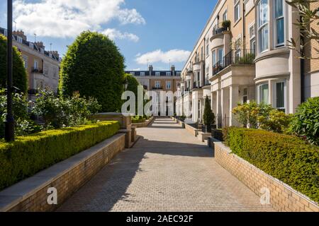 Wycombe Square, Holland Park, le Royal Borough de Kensington et Chelsea, London, Londres, Royaume-Uni Banque D'Images