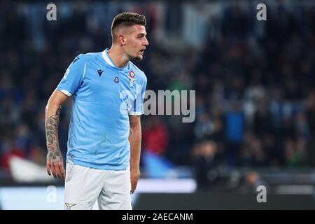 Sergej Milinkovic Savic de gestes Latium pendant le championnat d'Italie Serie A match de football entre SS Lazio et de la Juventus le 7 décembre 2019 au Stadio Olimpico à Rome, Italie - Photo Federico Proietti/ESPA-Images Banque D'Images