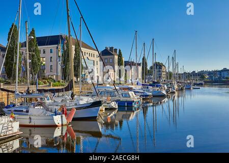 Image de la marina à Redon, Bretagne, France Banque D'Images