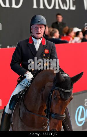 L'IFEMA, Madrid, Espagne. 29 novembre, 2019. Grand Prix de dressage, cheval de Madrid 2019 Semaine : Trofeo Universidad Alfonso X el Sabio. Richard Davison Banque D'Images