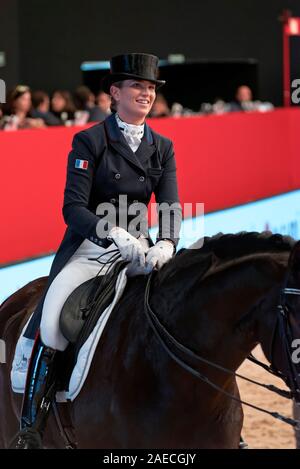 L'IFEMA, Madrid, Espagne. 29 novembre, 2019. Grand Prix de dressage, cheval de Madrid 2019 Semaine : Trofeo Universidad Alfonso X el Sabio. Morgan Barbançon Banque D'Images