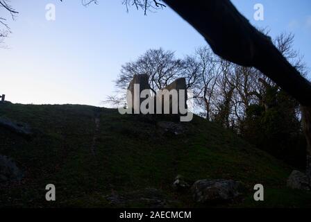 Coldrum Longbarrow, menhirs et Trottiscliffe tombeaux néolithiques, Kent, l'un de la Medway Mégalithes avec Christophe Coty Banque D'Images