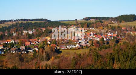 Sankt Andreasberg dans les montagnes du Harz, Basse-Saxe, Allemagne. Banque D'Images