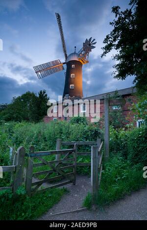 Moulin à vapeur Skidby qui, Hull, Yorkshire, Angleterre Banque D'Images