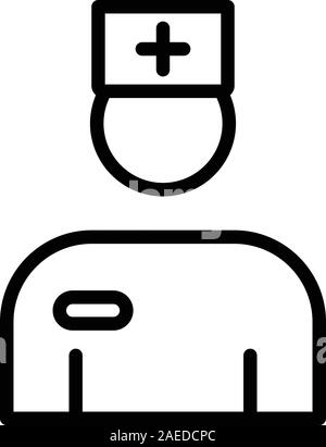 Ophtalmologiste, icône de style contour Illustration de Vecteur