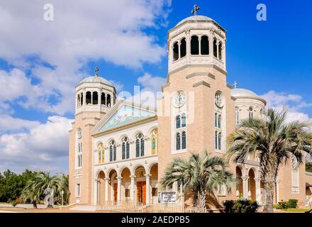 Malbis Memorial Church est représenté, le 7 mars 2016, dans la région de Daphne, Alabama. L'Église orthodoxe grecque a été construit en 1965. Banque D'Images